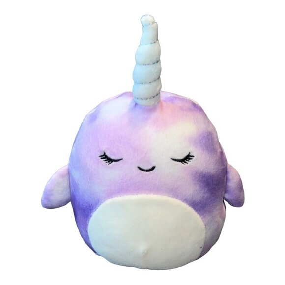 Squishmallows Plush Sealife Squad NABILA The Purple Narwhal 5" Plush Toy - Picture 1 of 5